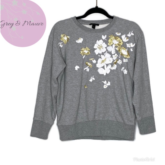 J crew embroidered flower sweatshirt Clearance
